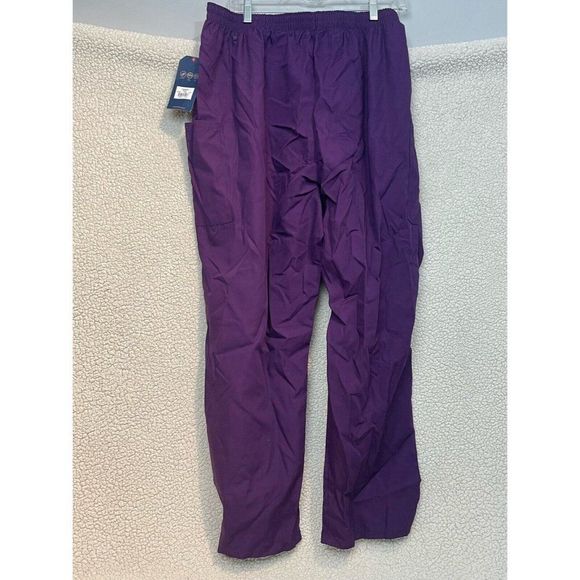 CherokeeWorkwear NaturalRise Tapered PullOn Cargo Pant Size 2XL Purple NWT - Picture 6 of 12
